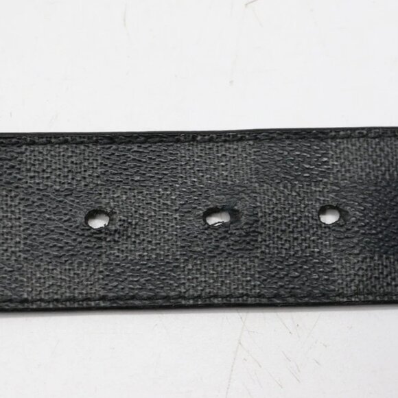 Louis Vuitton Belt Initiales Damier Graphite Black/Grey M9808 Size 90/36 US - Picture 8 of 14